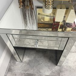 Mirrored Night Stand 