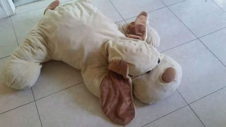 Giant stuffed dog
