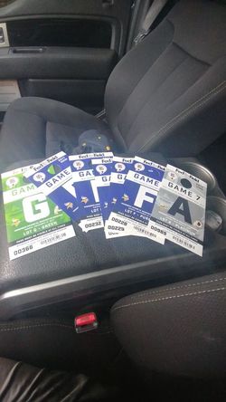 Redskins Vikings Parking Pass tickets