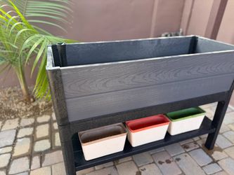 Raised Garden Bed and Self Watering Planter Box