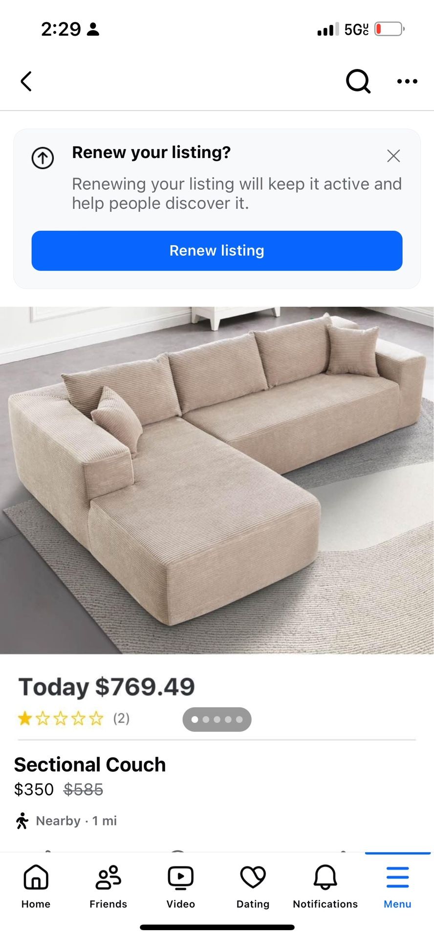 Year Old Couch