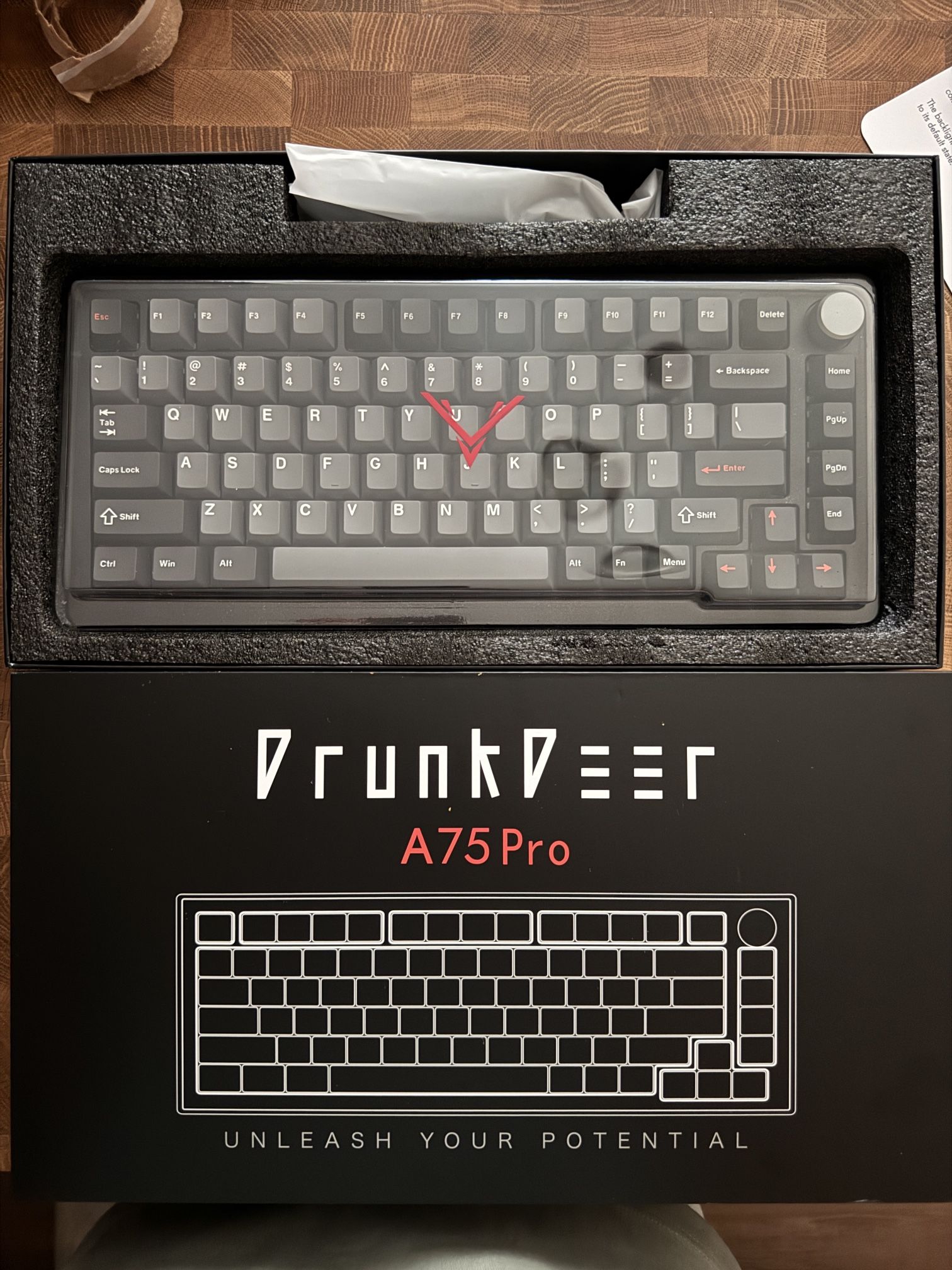 Drunkdeer A75 Pro Black Magentic Switch Gaming Keyboard Wooting