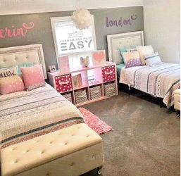 Princess 👑 White,Pink,Black (twin Or full Size)