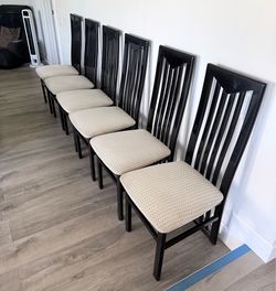 Set of 6 Italian Dining Table Chairs