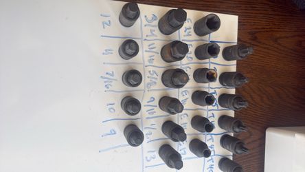 25 pcs Craftsmen T set sockets