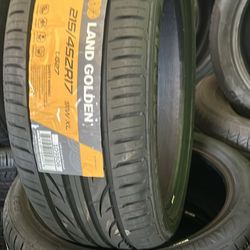 New Set Of Tires Land Golden 215 45 17