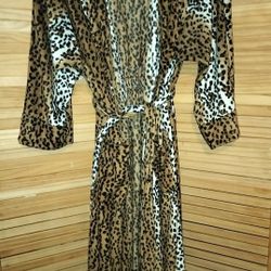 Leopard Print House Robe