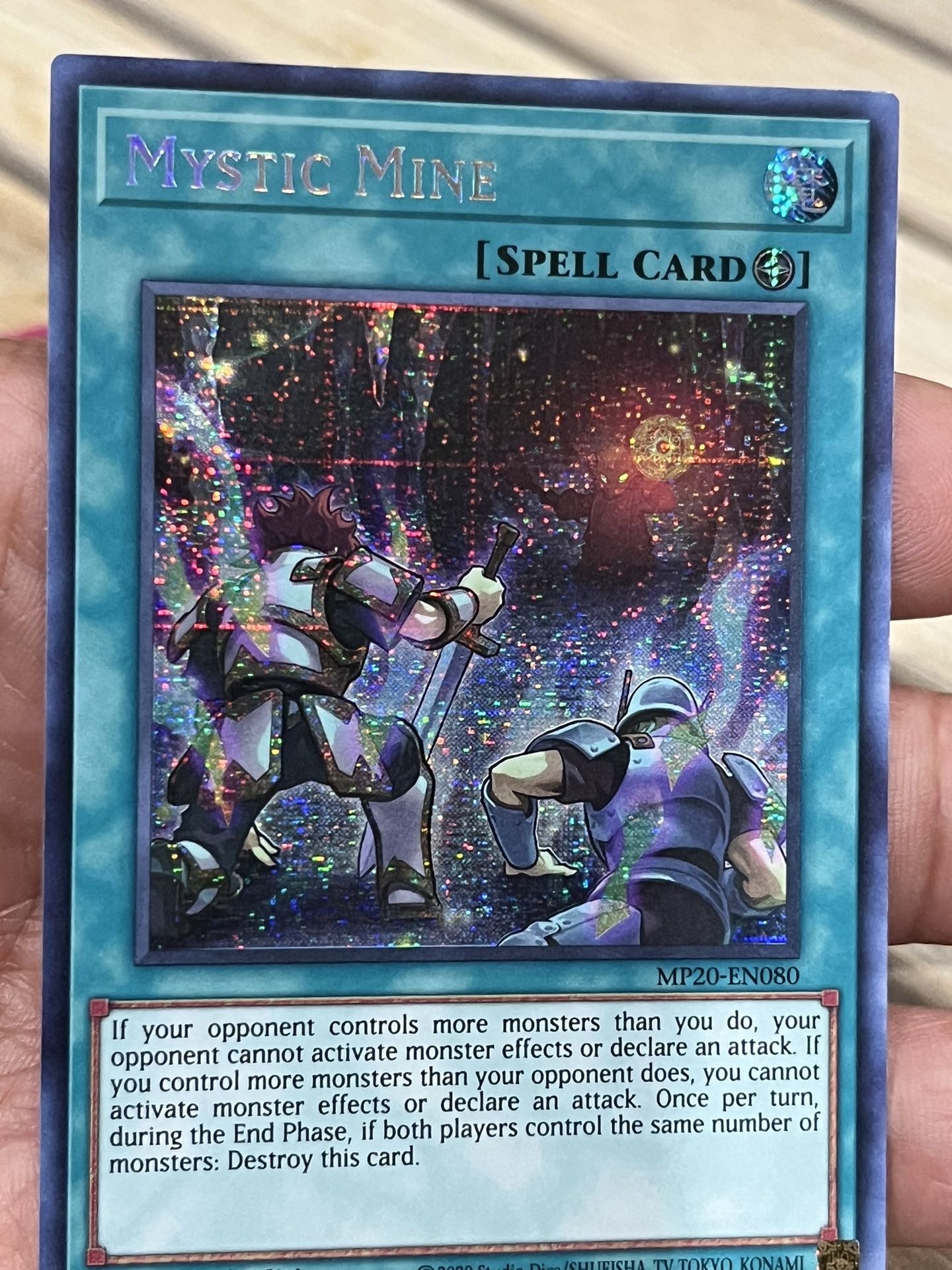 Yugioh Mystic Mine MP20-EN080 holo near mint spell card 1st edition