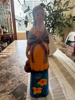 Ceramic woman figurine
