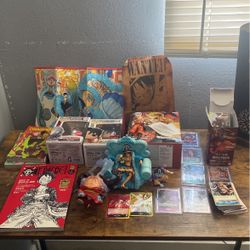 Anime Lot One Piece, Dbz ,chainsaw Man , One Piece Cards 
