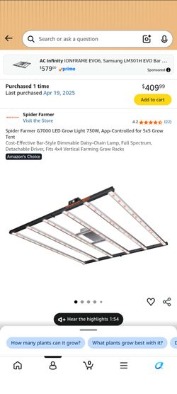 Spider Farm indoor grow tent + lights (x2)
