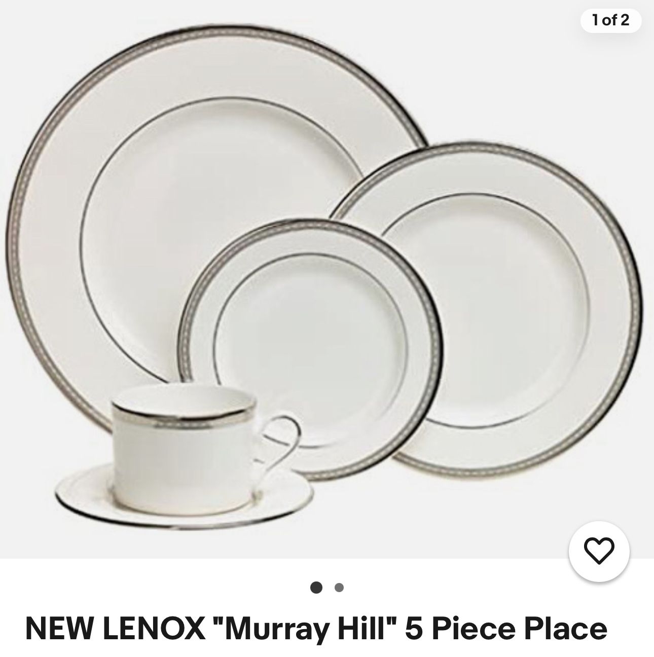 Lenox China Set - Murray Hill