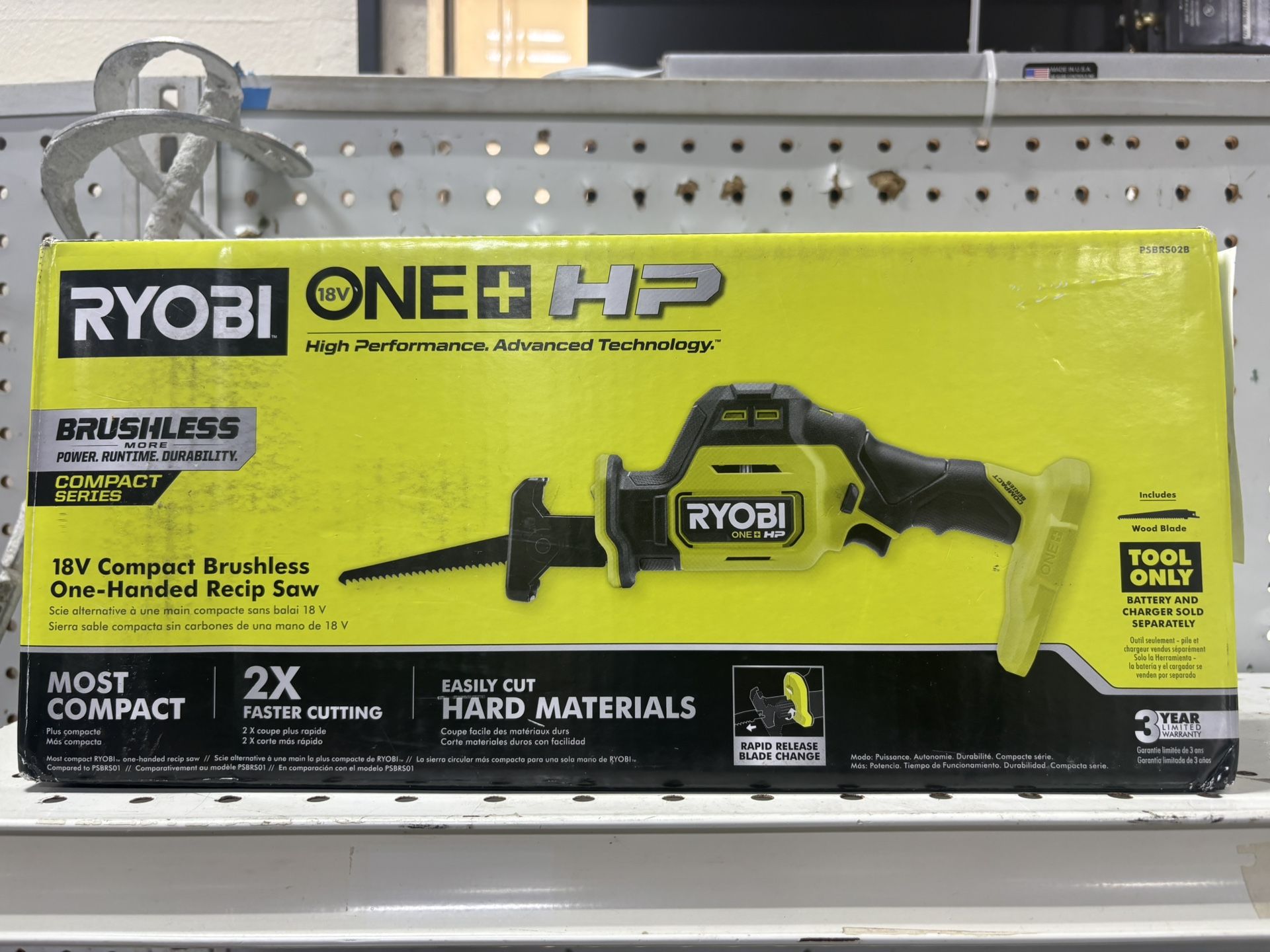 Ryobi ONE+ HP 18V Brushless Cordless Compact One-Handed Reciprocating Saw