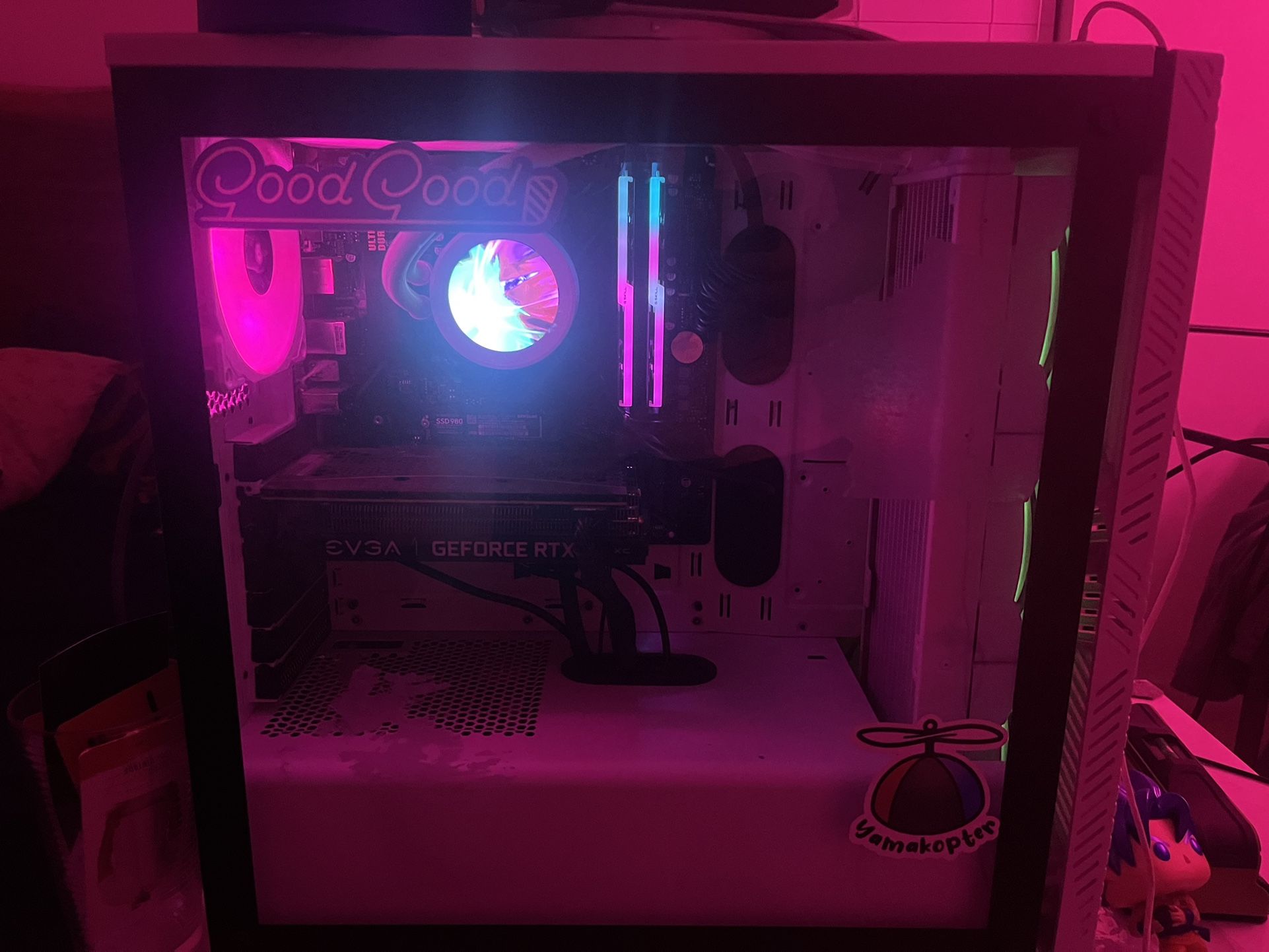 Gaming PC And Dual Monitor Setup