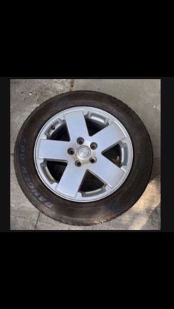 1 — 255/55r18 5x5 5x127 Jeep Grand Cherokee Wrangler Wheel Rim Good 80% Treads Tire!!!!!!!!!!!