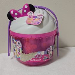 New Just Play Disney Junior Minnie Mouse Fab Food Bucket w/ Handle