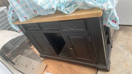 Butcher block cabinet