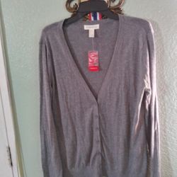 Forever 21 Cardigan. Heather Grey Size L