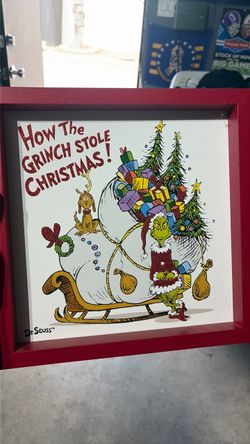 Dr. Seuss How the Grinch Stole Christmas Framed Art