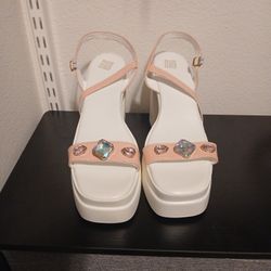 Ultrahigh Block High Heels Sandals