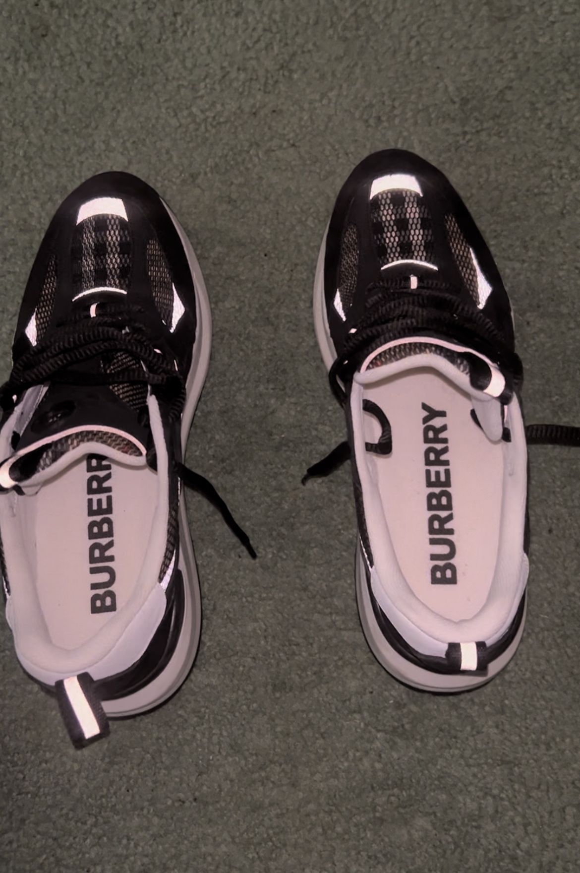 Burberry Check Low-Top Sneakers