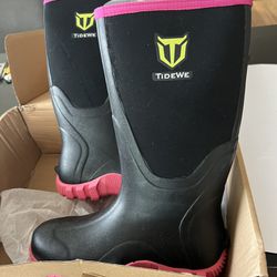 TIDEWE Rubber Rain Boots Size 10