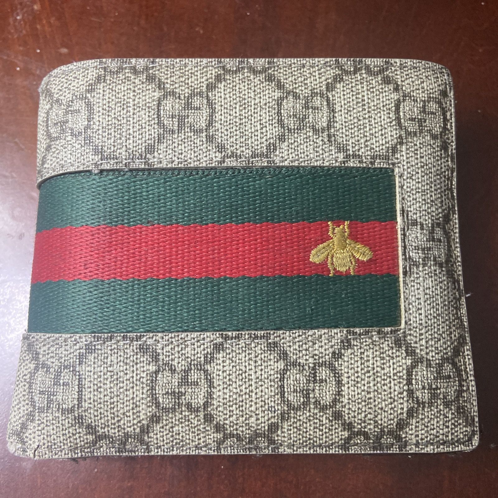 Gucci Supreme Bee Bifold Wallet