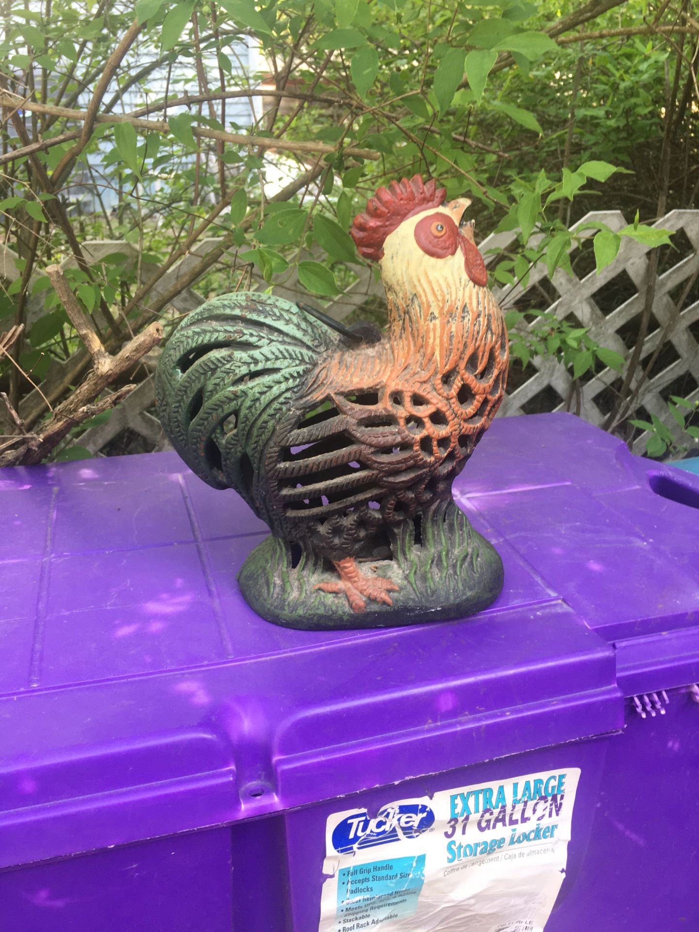 Vintage Cast Iron Rooster Only $15