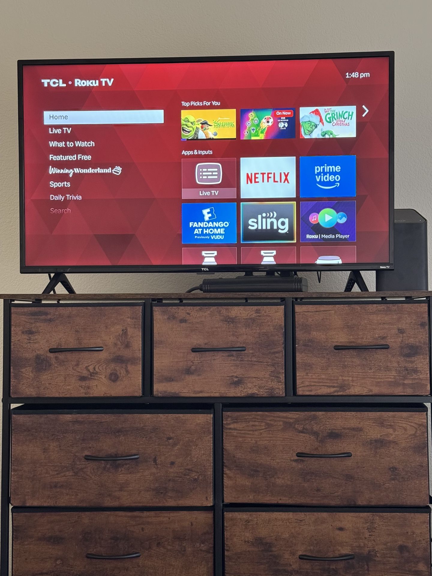 40in TCL RokuTV