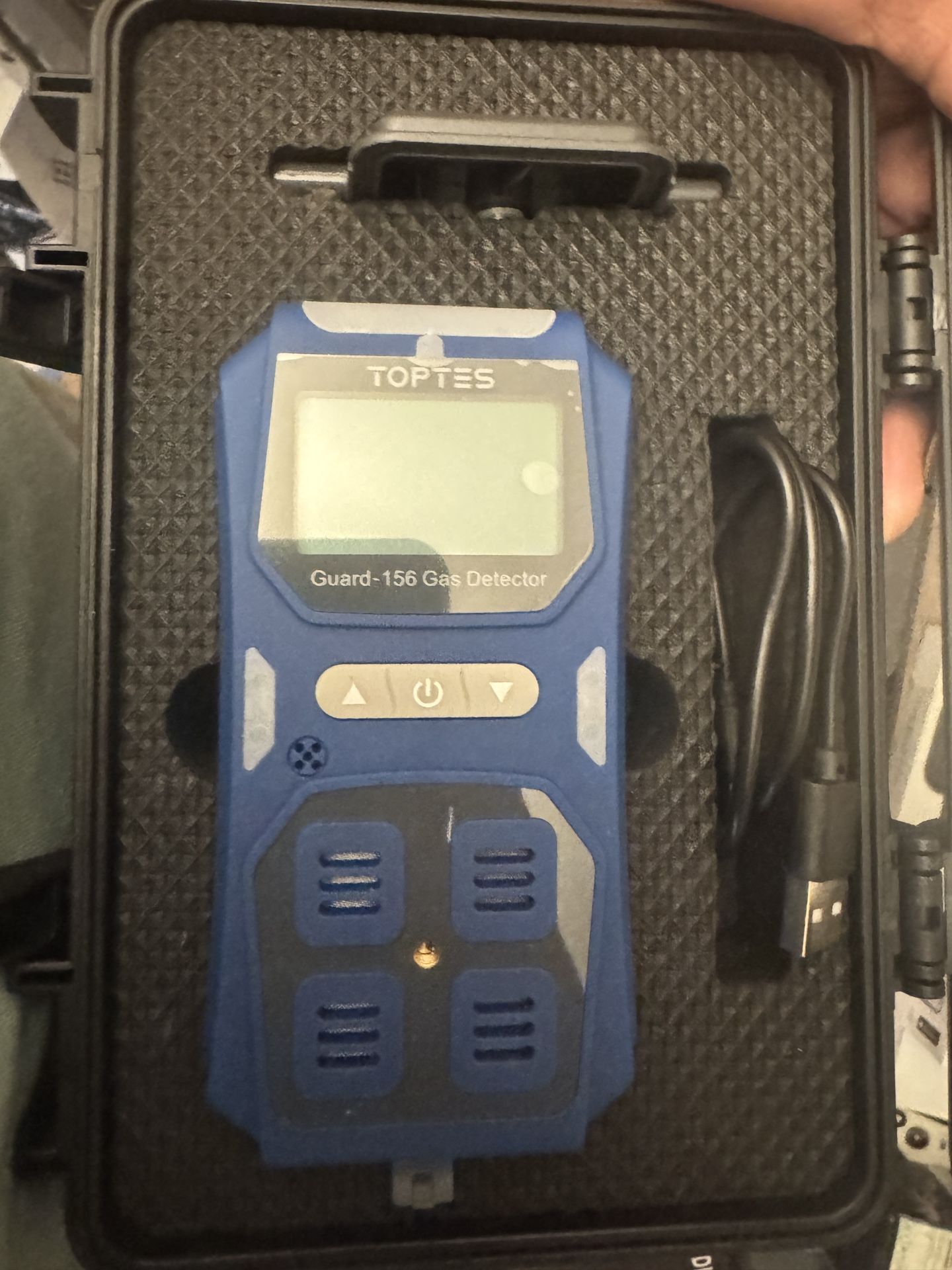 Guard-156 4 Gas Monitor Multi Gas Detector for H2S, CO, LEL, and O2, Triple Alarm Modes (Visual, Vibration, Sound), 0.5s Fast Response, Dust and Explo