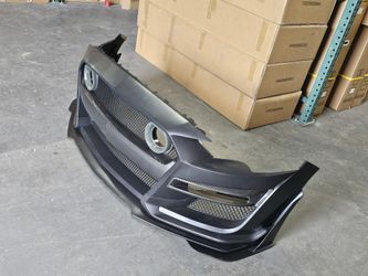 2018-2023 Ford Mustang Gt500 Style Front Bumper Led Grill Carbon Look Trimming Fits Gt V6 Exhibit