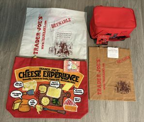 Trader Joe’s Grocery Bags, Mini Insulated Lunchbox, Washable Paper Bag- $30 (Plantation)