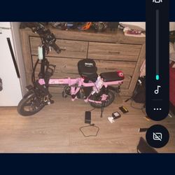Pink Eletric Bike 
