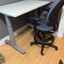 Standing Desk And Drafting Chair