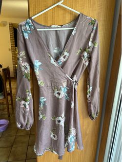 Y2K Floral Wrap Dress