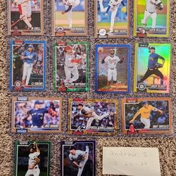 baseball cards. Numbered 