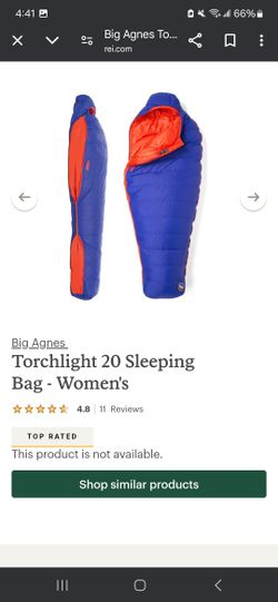 Torchlight 20 Womens SLEEPING BAG Big Agnes
