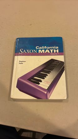 California Saxon math volume one