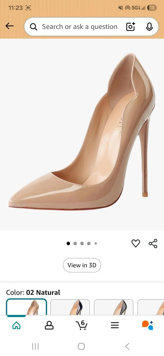 Nude Heels Size 6