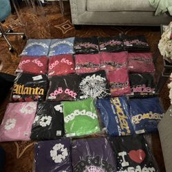 Spider Hoodie And Denim Tear Hoodie