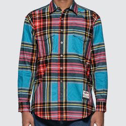 Men’s size XX Just Don islanders plaid shirt