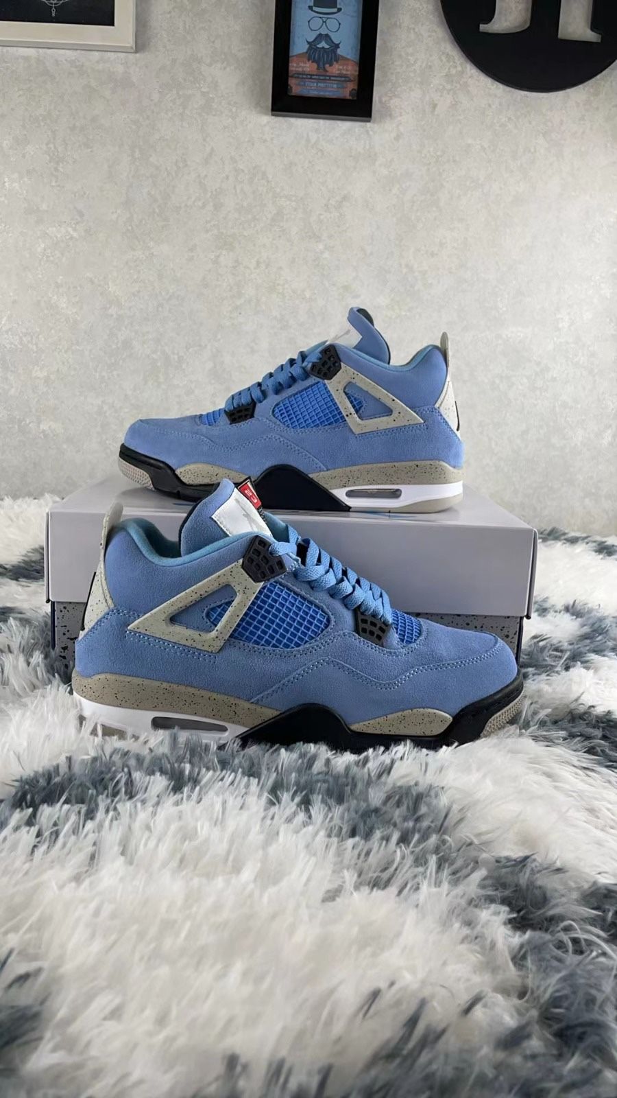 Jordan 4 University Blue Sizes 8