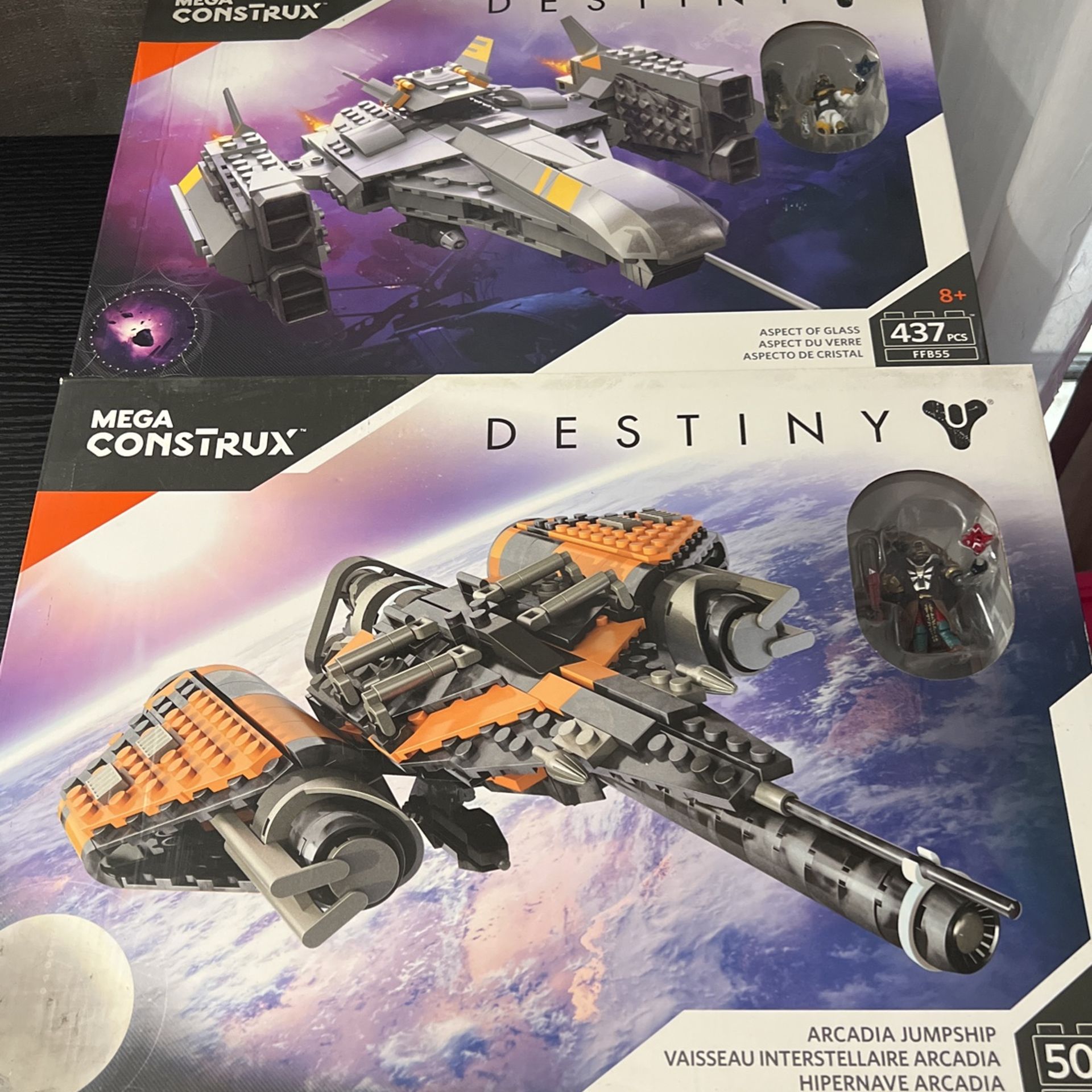 Mega Construx Destiny Aspect Of Glass & Arcadia Jumpship