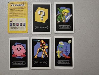 3DS AR cards for Nintendo 3DS includes ?, Link, Kirby, Samus, Pikmin cards