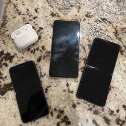 iPhone, Samsung Fold And Ear Pods