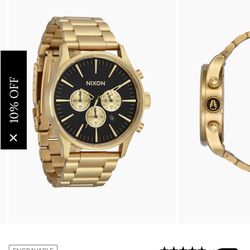 Nixon Chrono Sentry (Gold & Navy)