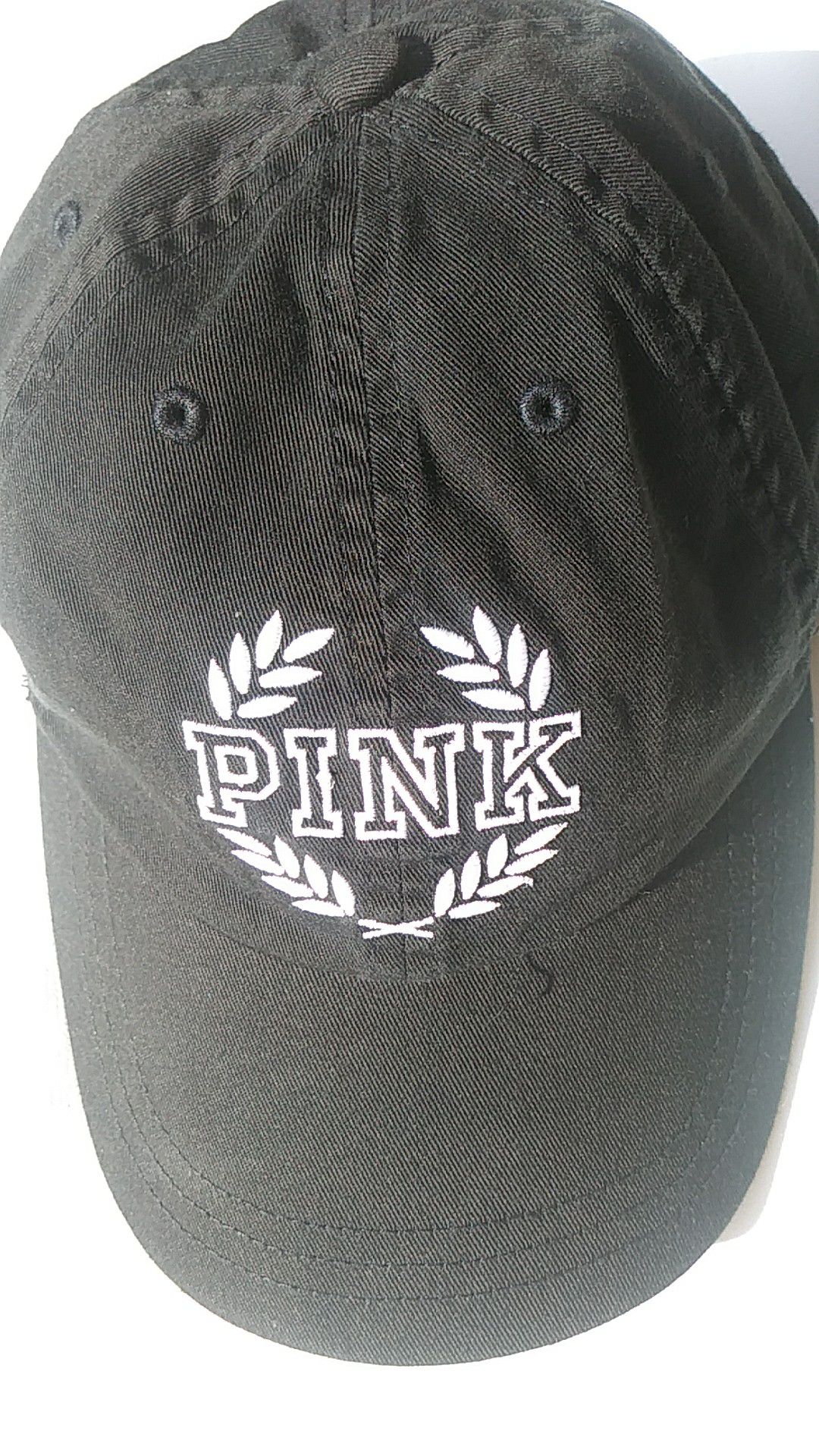Black white pink hat