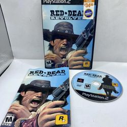 Red Dead Revolver (Sony PlayStation 2, 2004) CIB w Manual Tested Authentic