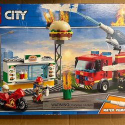 LEGO 60214 Burger Bar Fire Rescue New