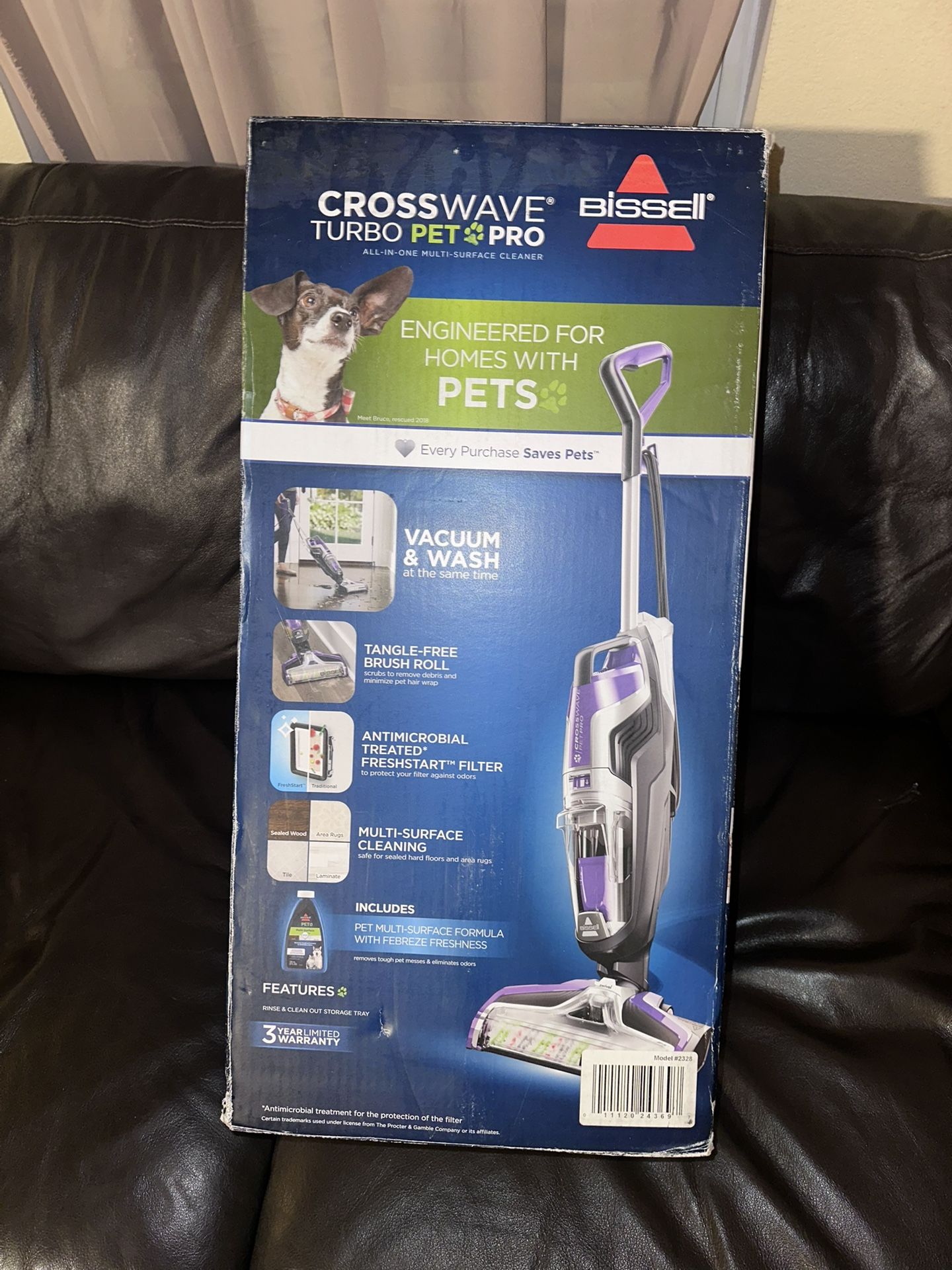 BISSELL Crosswave Turbo Pet All In One Multi Surface Cleaner Vacuum